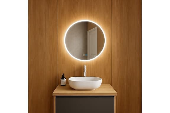 Badrumspegel 60cm runt