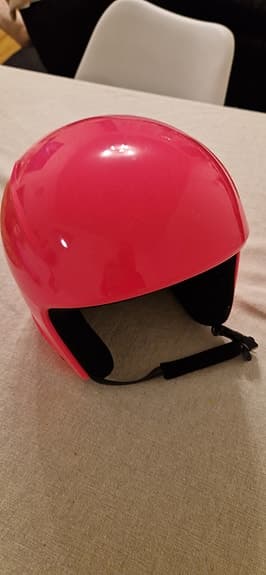 Rosa skid-/snowboardhjälm – storlek 54–58 cm