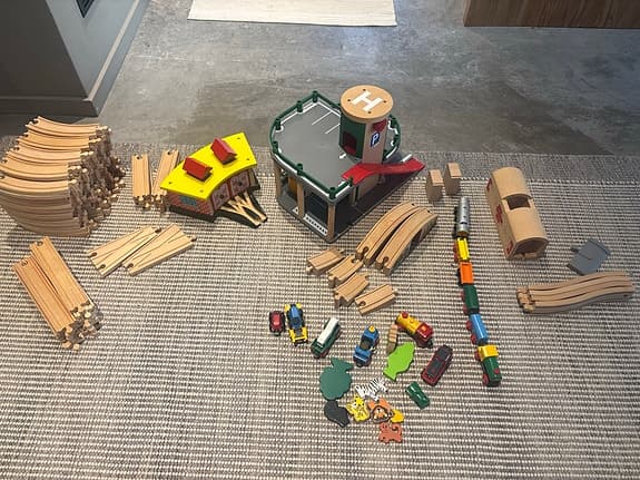 BRIO tågbana och tillbehör STORT PAKET