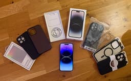 Apple iPhone 14 Pro Max komplett paket med tillbehör och Kvitto