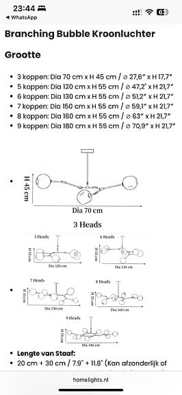 Fin ny lampa, komplett och i kartong.