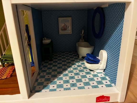Lundby Dockskåp med möbler
