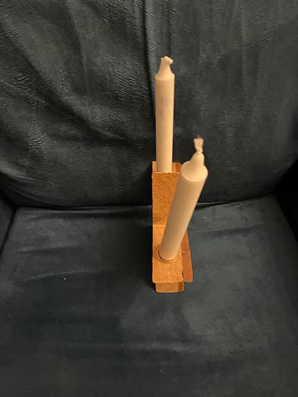 Trä stjärn ljusstake