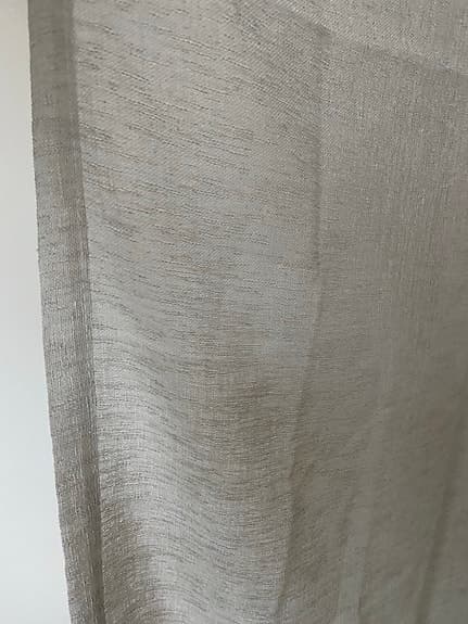 Två gardinlängder linnekänsla 140x300 cm