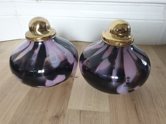 2st Jättefina Oljelampor Skruf Exklusivt handgjorda