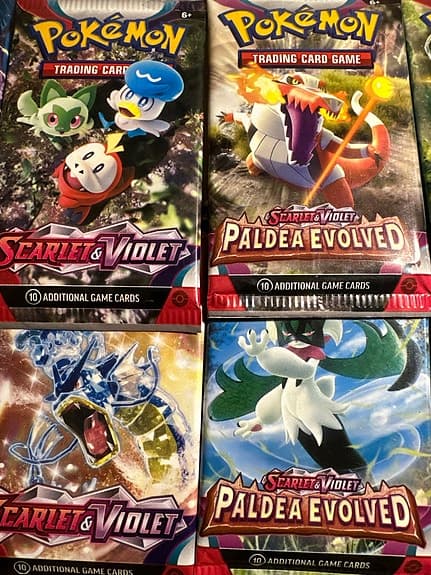 Pokémon Scarlet & Violet Paldea Evolved Trading Card Game Booster Packs. 10 st