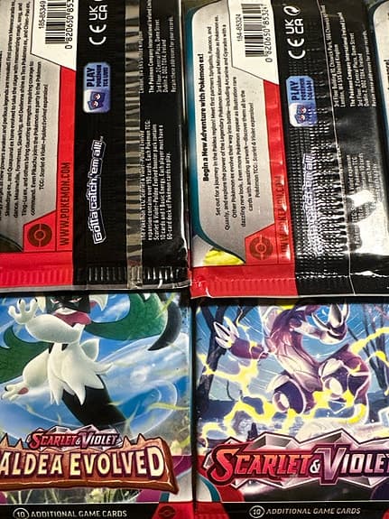 Pokémon Scarlet & Violet Paldea Evolved Trading Card Game Booster Packs. 10 st