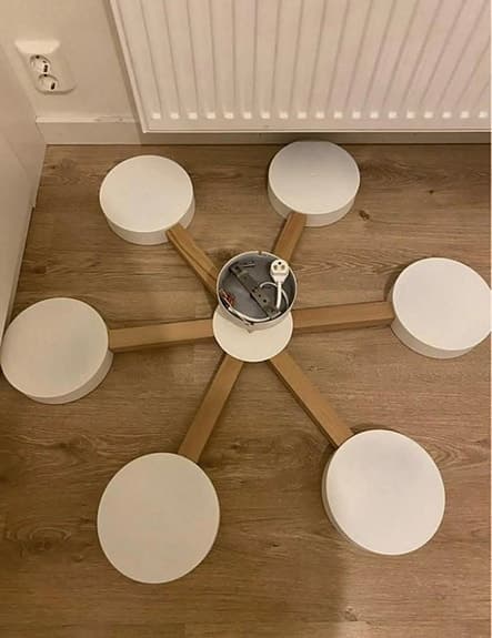 Ljuskrona med flera stammar