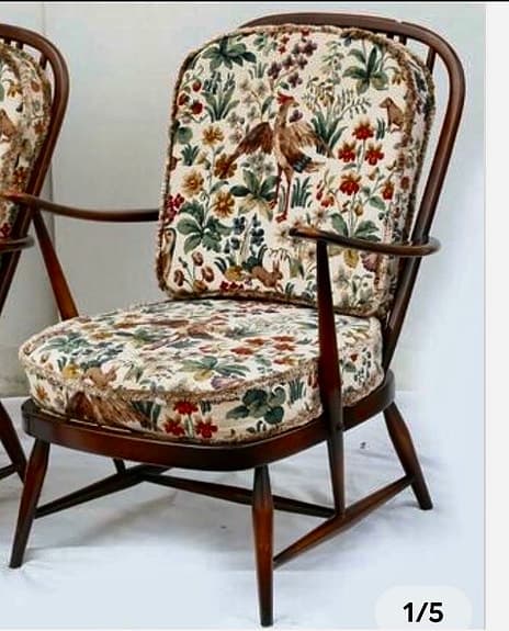 Ercol soffa och fötölj