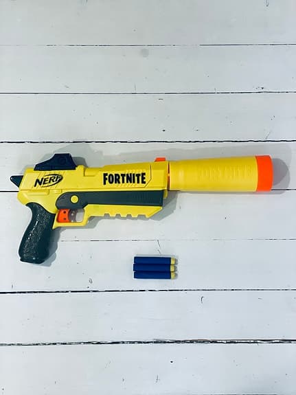 Nerf Fortnite pistol SP-L – fint skick + ljuddämpare