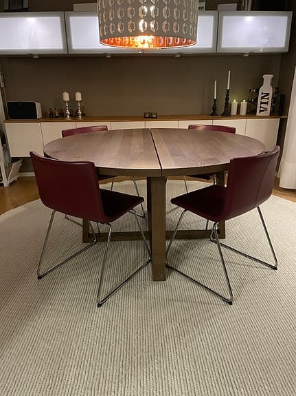 Mörbylånga Bord Ekfaner Brunlaserad 145 cm