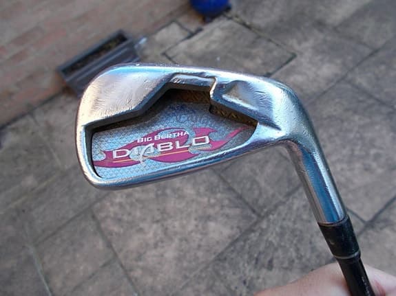 Callaway Diablo golfklubba järnklubbor p-5 senior flex, dam längd