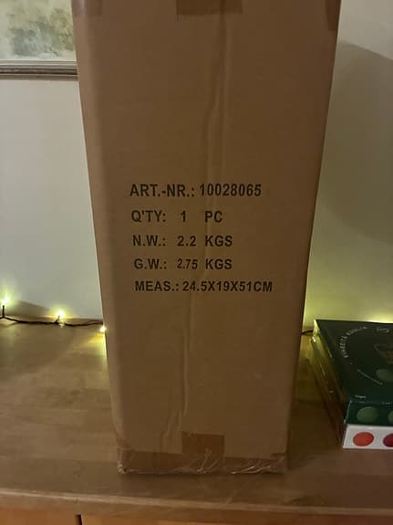 Relaxdays Brevlåda svart stål