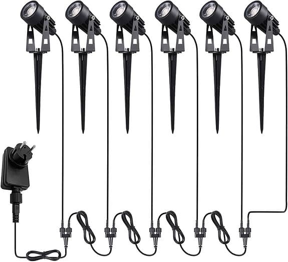 Trädgårdsbelysning 6-pack LED 3000k varmvit