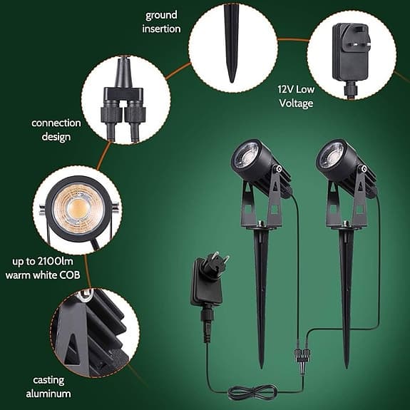 Trädgårdsbelysning 6-pack LED 3000k varmvit