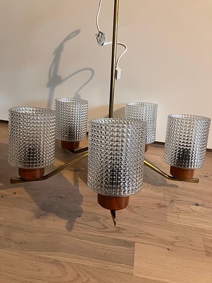 Teak Taklampa - Retro Takkrona