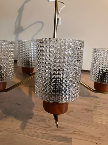 Teak Taklampa - Retro Takkrona