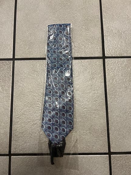 Okänd Märke Herrslips Blå mönstrad