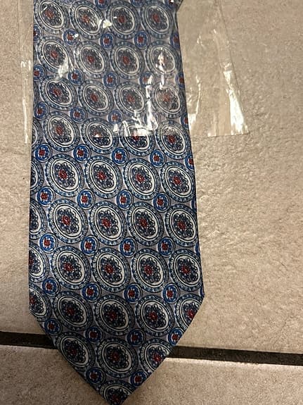 Okänd Märke Herrslips Blå mönstrad