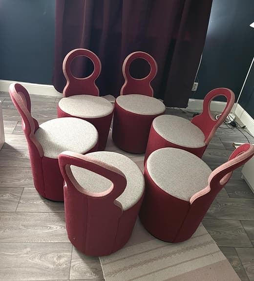 6 st fina designstolar.