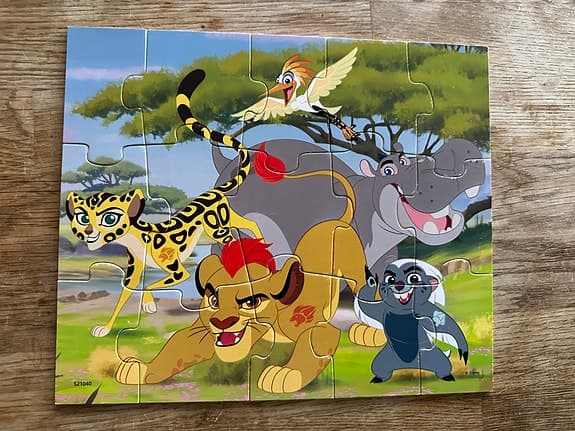 9 stycken trä pussel - Kärnan