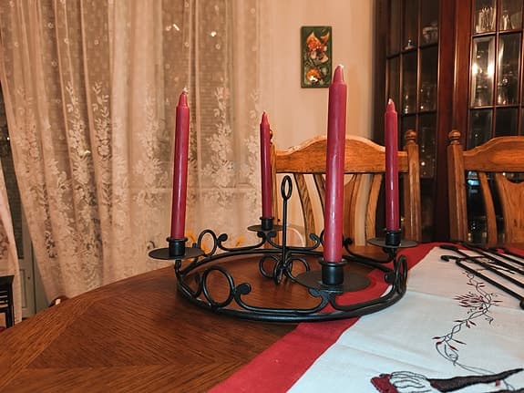 Ljuskrona i järn, smide,