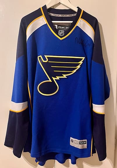 St Louis Blues - Signerad matchtröja - Patrik Berglund