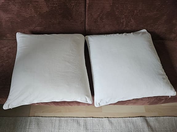 Två Gosa Tulpan-kuddar 65x65 cm – inkl. fodral