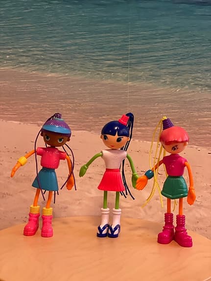3 Betty Spaghetty-dockor, 19 cm, McDonalds 2001-2003, i nyskick!