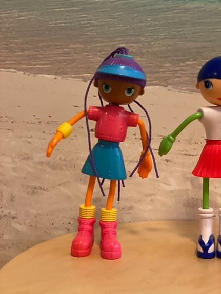 3 Betty Spaghetty-dockor, 19 cm, McDonalds 2001-2003, i nyskick!