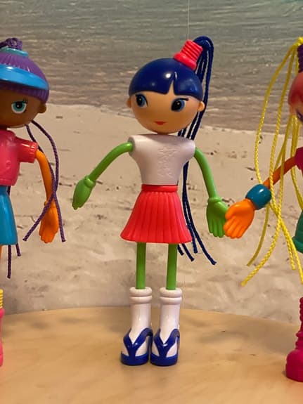 3 Betty Spaghetty-dockor, 19 cm, McDonalds 2001-2003, i nyskick!