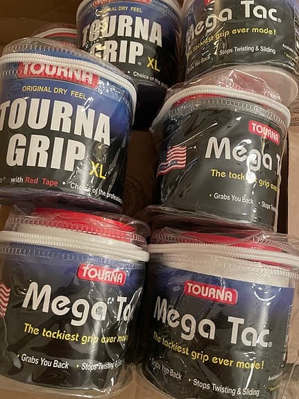 Tourna Grip & Mega Tac Tennisgrepp