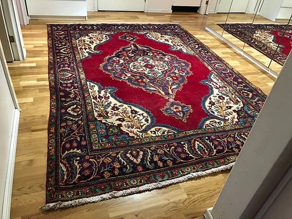 Äkta handknutna persiska mattor, kan skickas