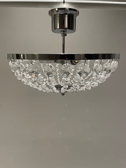 Kristallkrona - Plafond - Krom