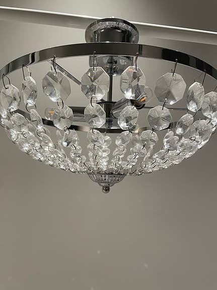 Kristallkrona - Plafond - Krom
