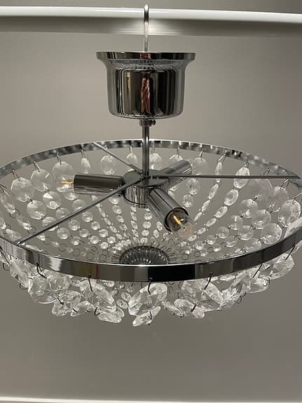 Kristallkrona - Plafond - Krom