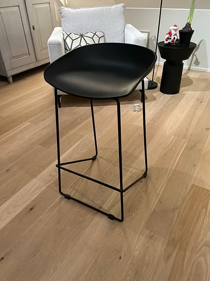 2st svarta barstolar