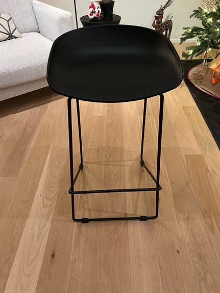 2st svarta barstolar