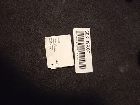 H&M Spegel guldig ram mått 20x20