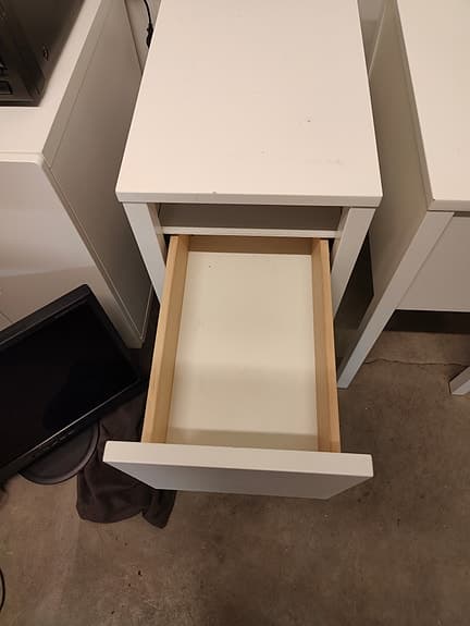 Ikea Nordli sängbord, nattduksbord, avlastningsbord