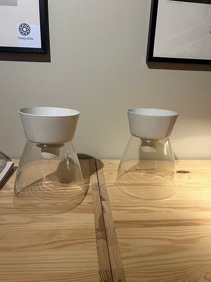 2 st Belid Bizzo Plafond vit/klar glas