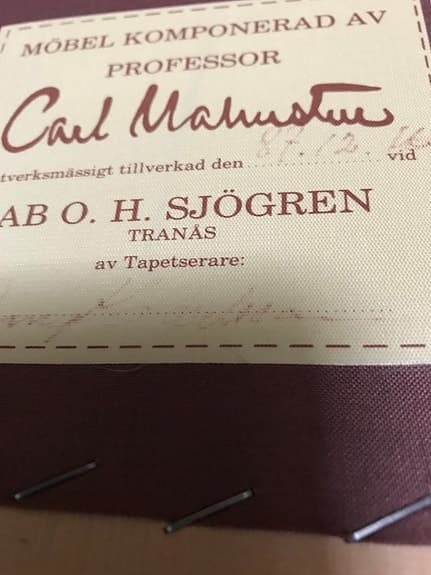 Carl Malmsten fåtölj ’Vår fru’