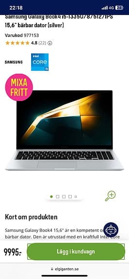 Samsung Galaxy Book 15,6"