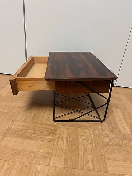Retro Teak sängbord / nattduksbord/ telefonhylla 60 tal