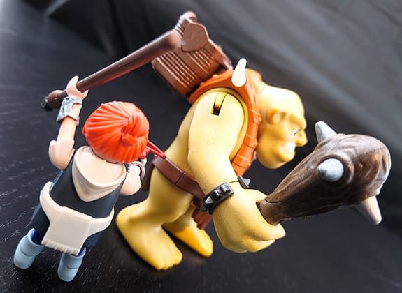 Playmobil 9343 – Riesentroll med dvärg på ryggen 🪓🧌⚔️