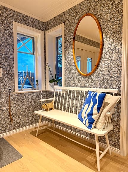 SPEGEL OVAL FORM, RETRO VINTAGE FUNKIS. KAN LEVERERAS