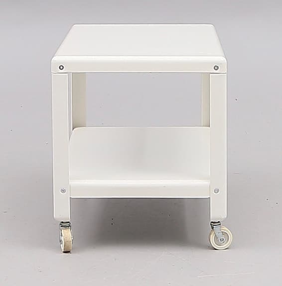 RULLBORD, metall, vitt, design Ola Wihlborg för IKEA