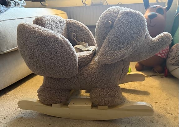 Nattou Teddy Gungdjur Elefant, Taupe. Gunghäst. NY!