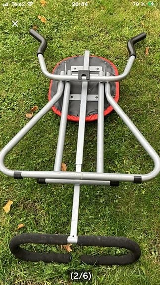 Ab Swing träningsredskap för magmuskler röd, grå