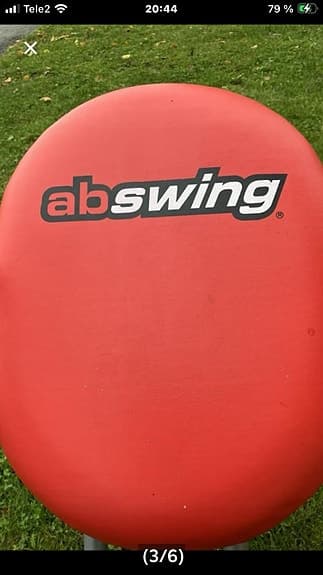 Ab Swing träningsredskap för magmuskler röd, grå